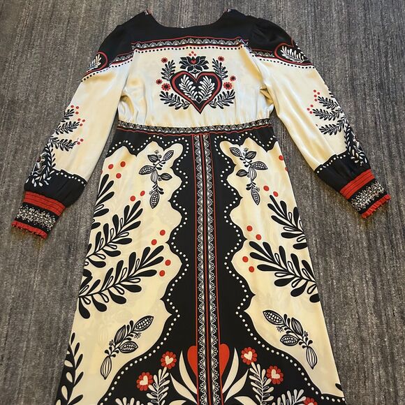 Caroline Constas Scarf Long Sleeve Maxi Dress, NWOT, Size S - Picture 7 of 12